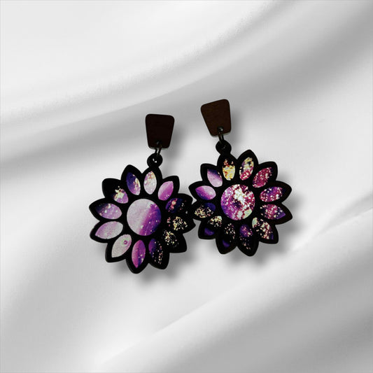 Wood & Acrylic Earrings