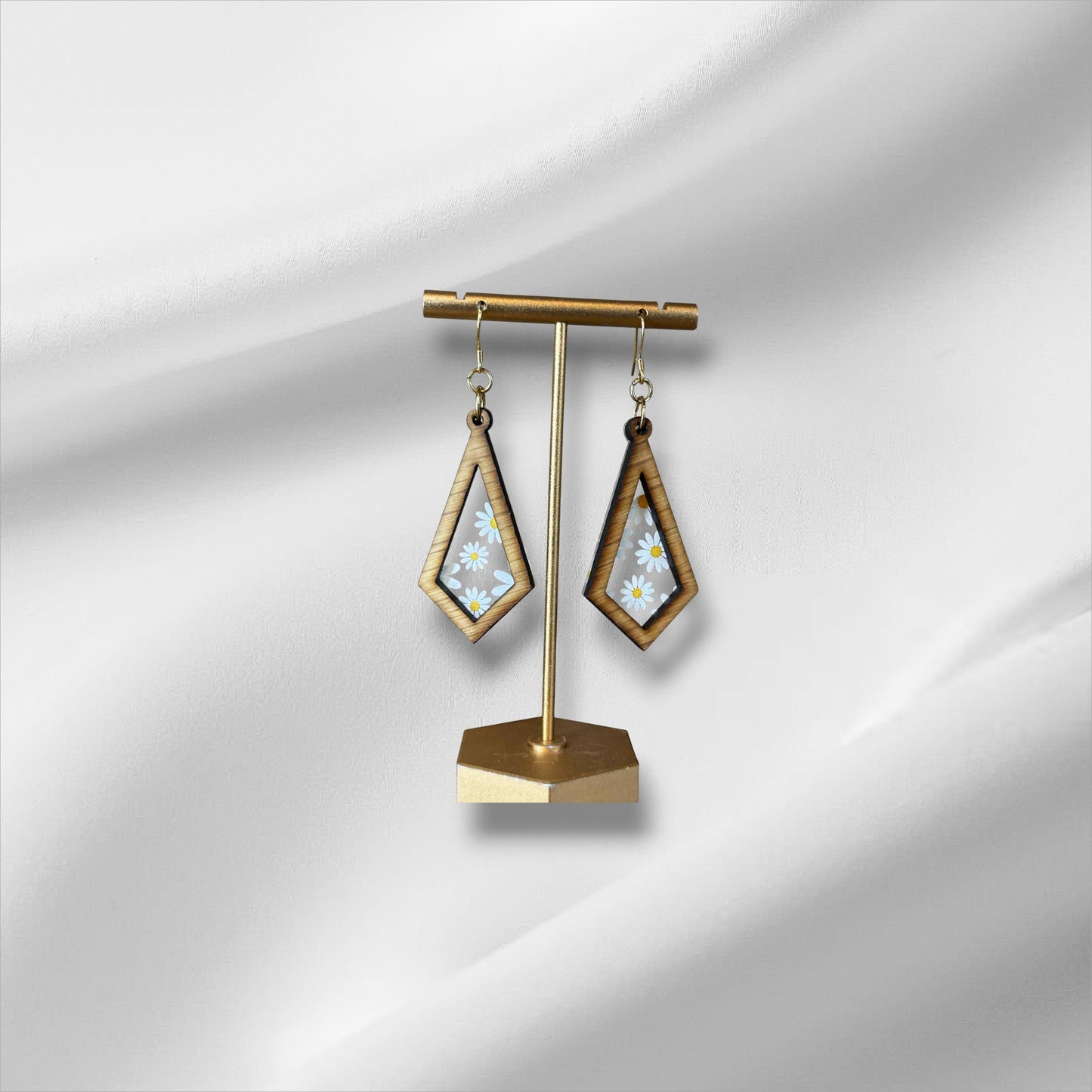 Wood & Acrylic Earrings