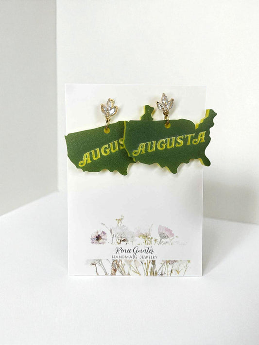 Handmade Augusta Georgia Themed Earrings