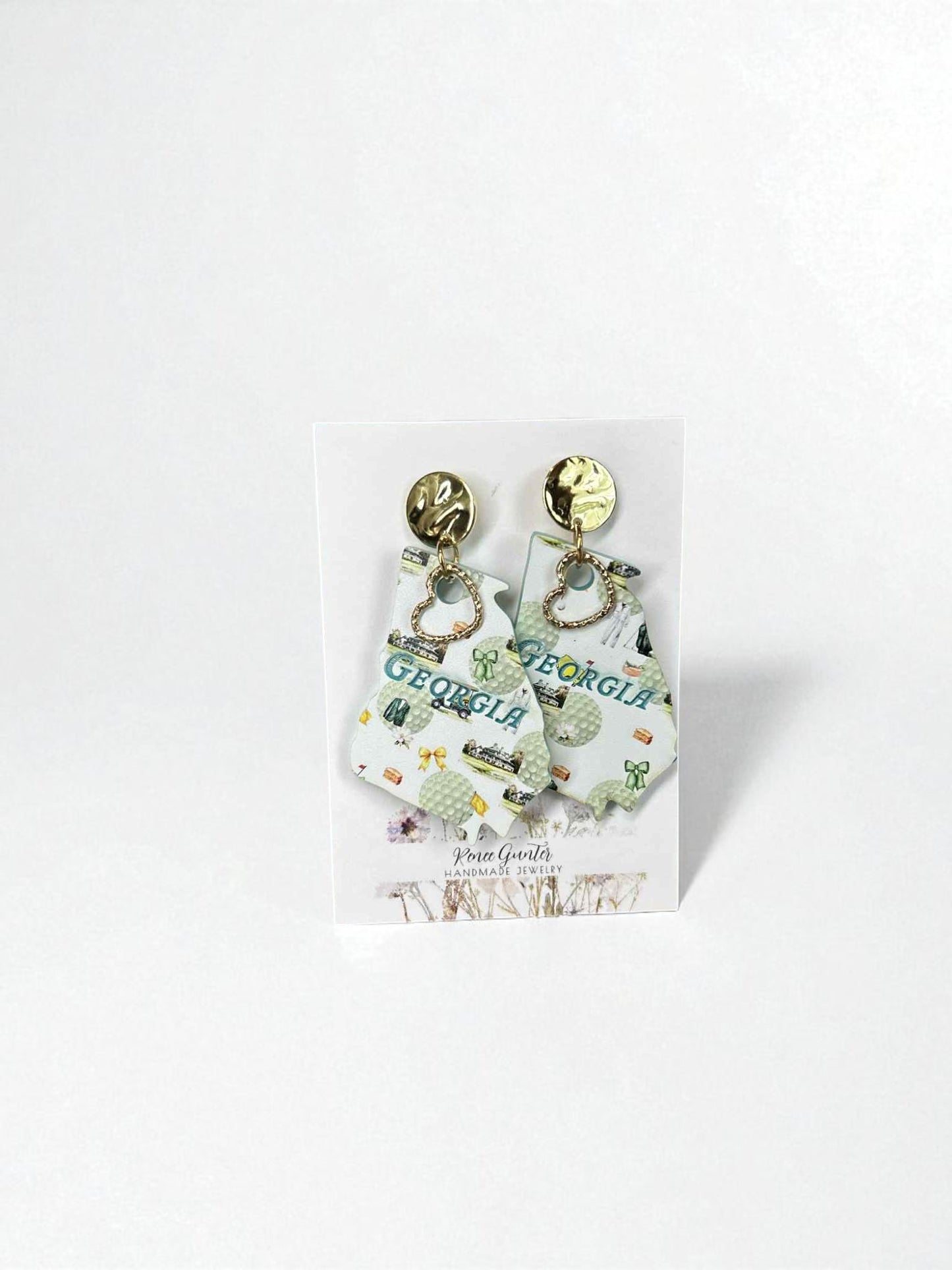 Handmade Augusta Georgia Themed Earrings