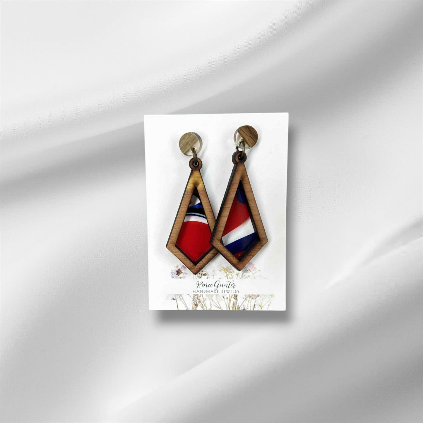 Wood & Acrylic Earrings
