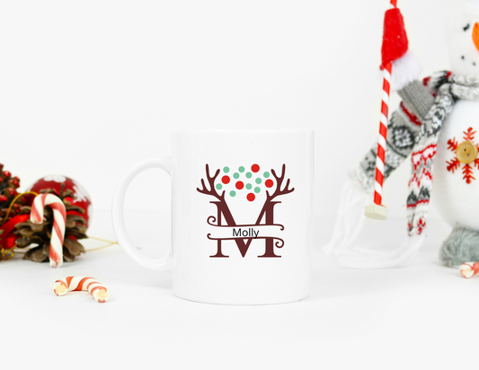 Christmas Monogram 15 oz Mug