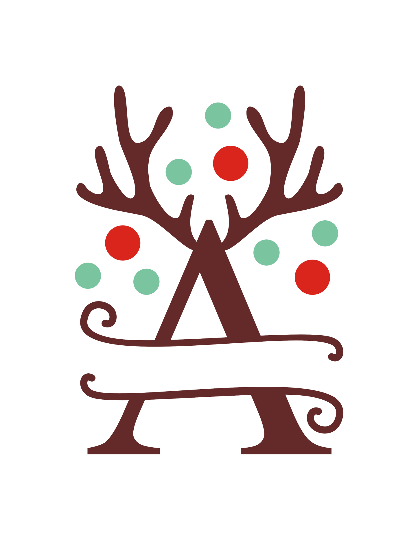 Christmas Monogram 15 oz Mug