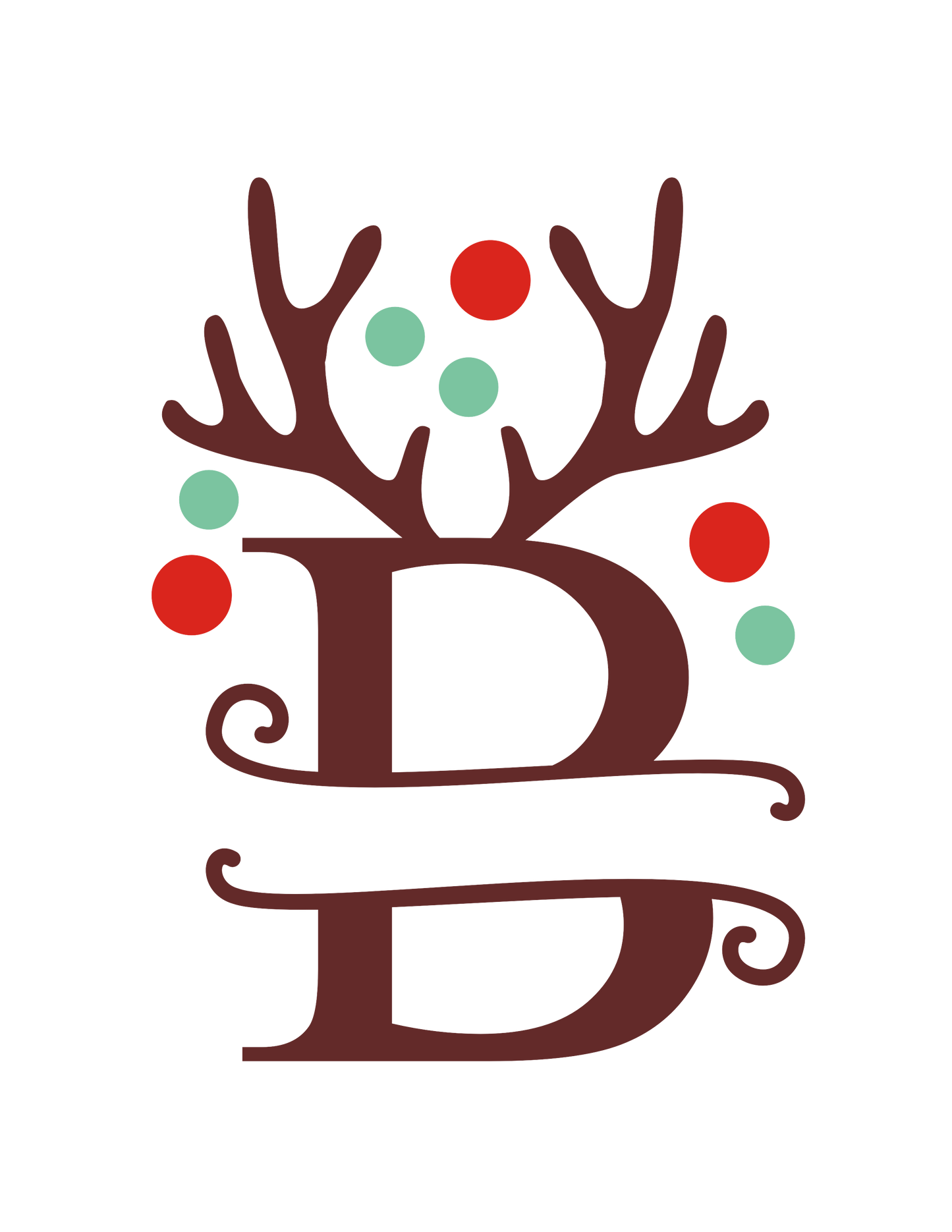 Christmas Monogram 15 oz Mug