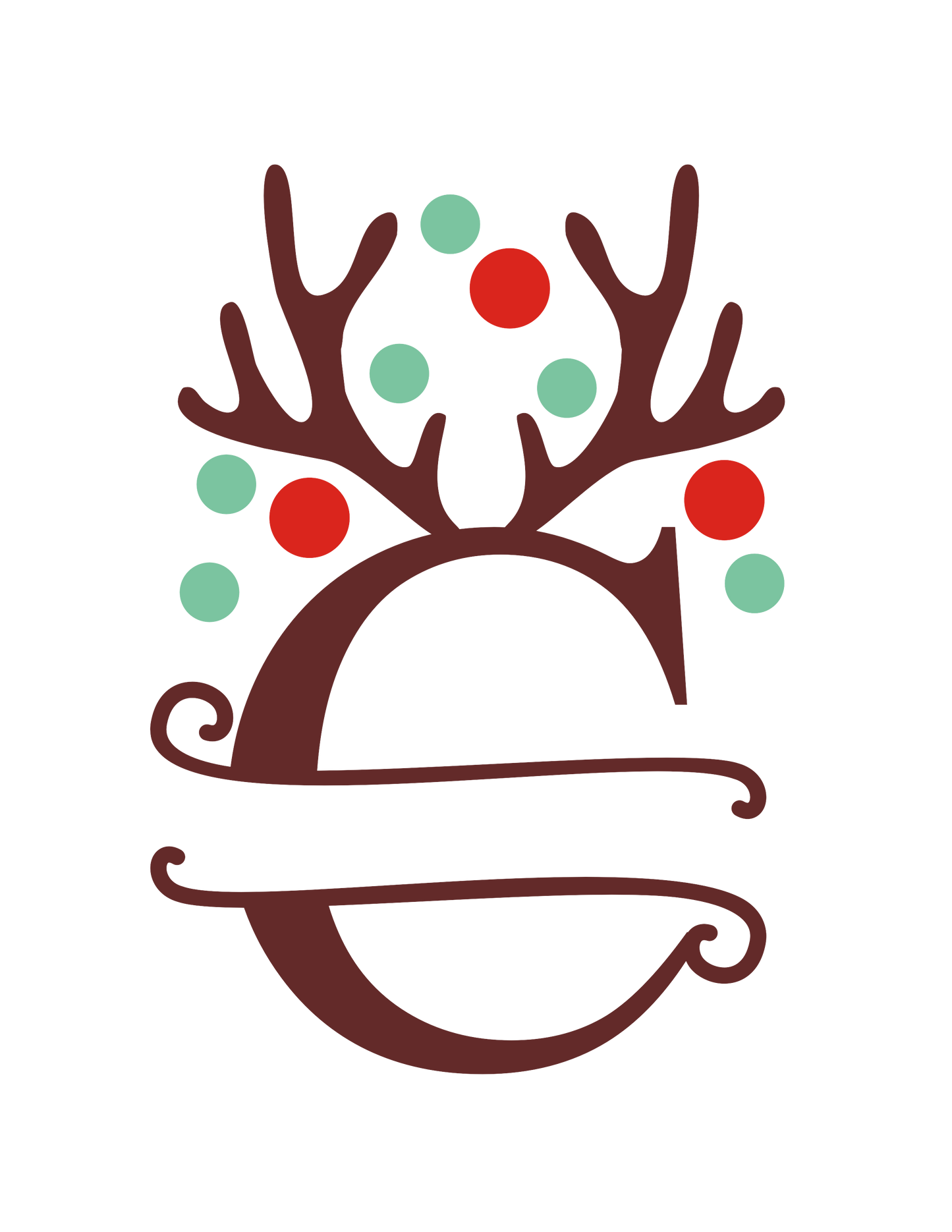 Christmas Monogram 15 oz Mug