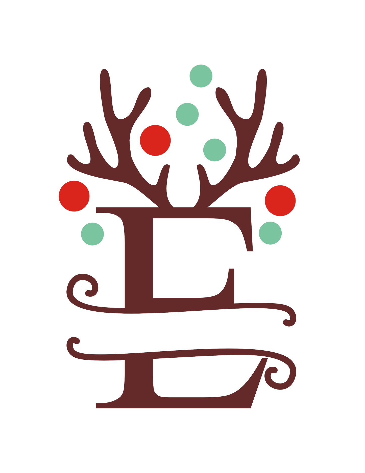 Christmas Monogram 15 oz Mug