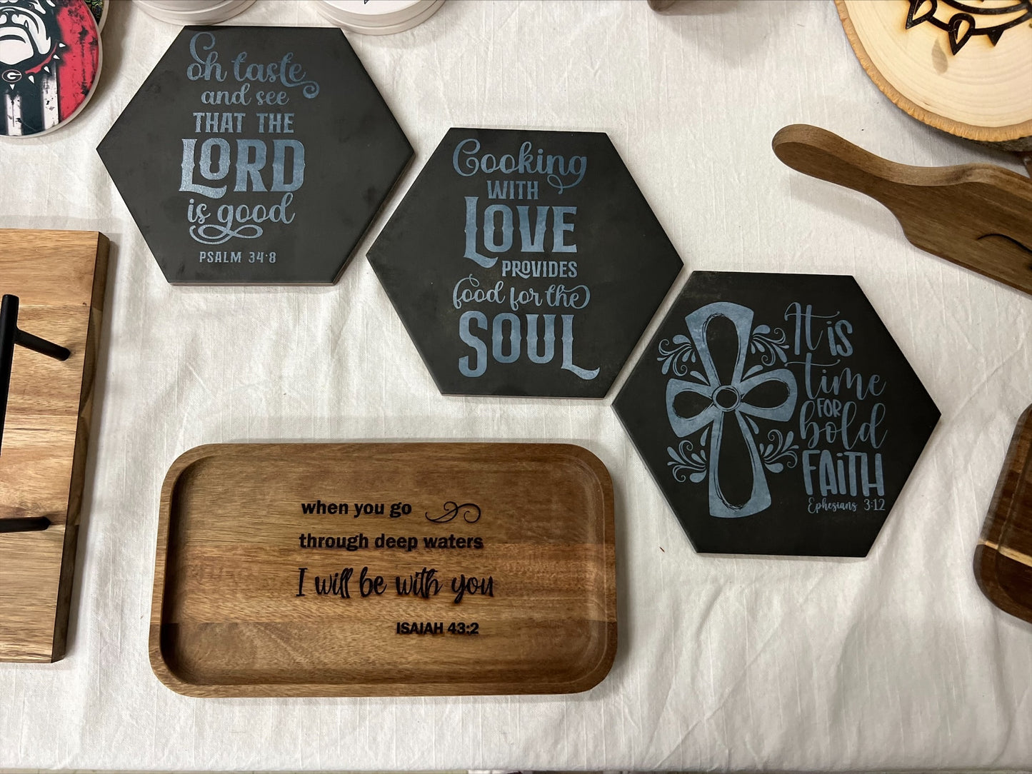 Personalized Acacia Wood tray