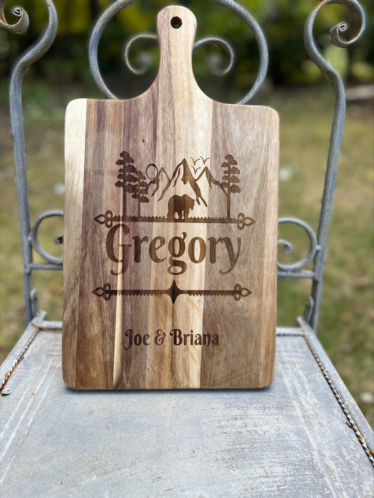 Personalized Wood Cutting Board