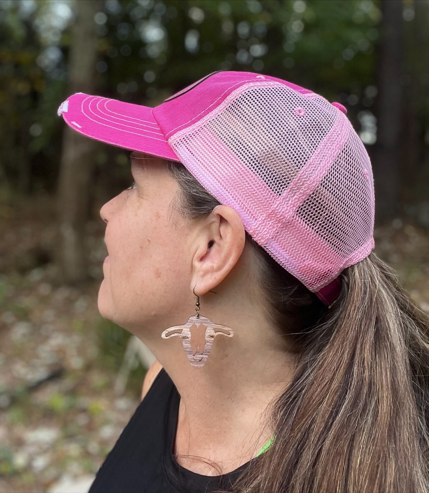 Handmade Goat Earrings without Horns