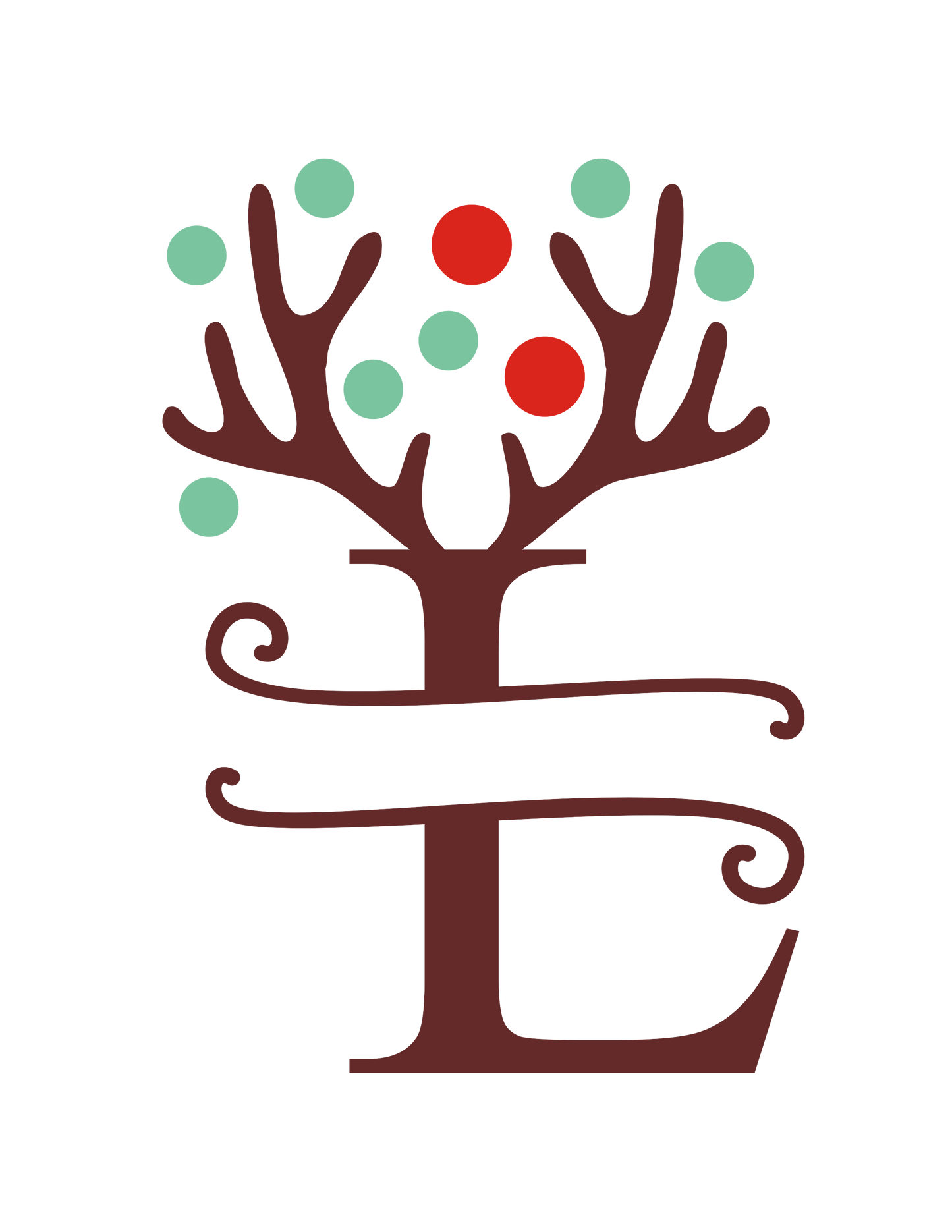 Christmas Monogram 15 oz Mug