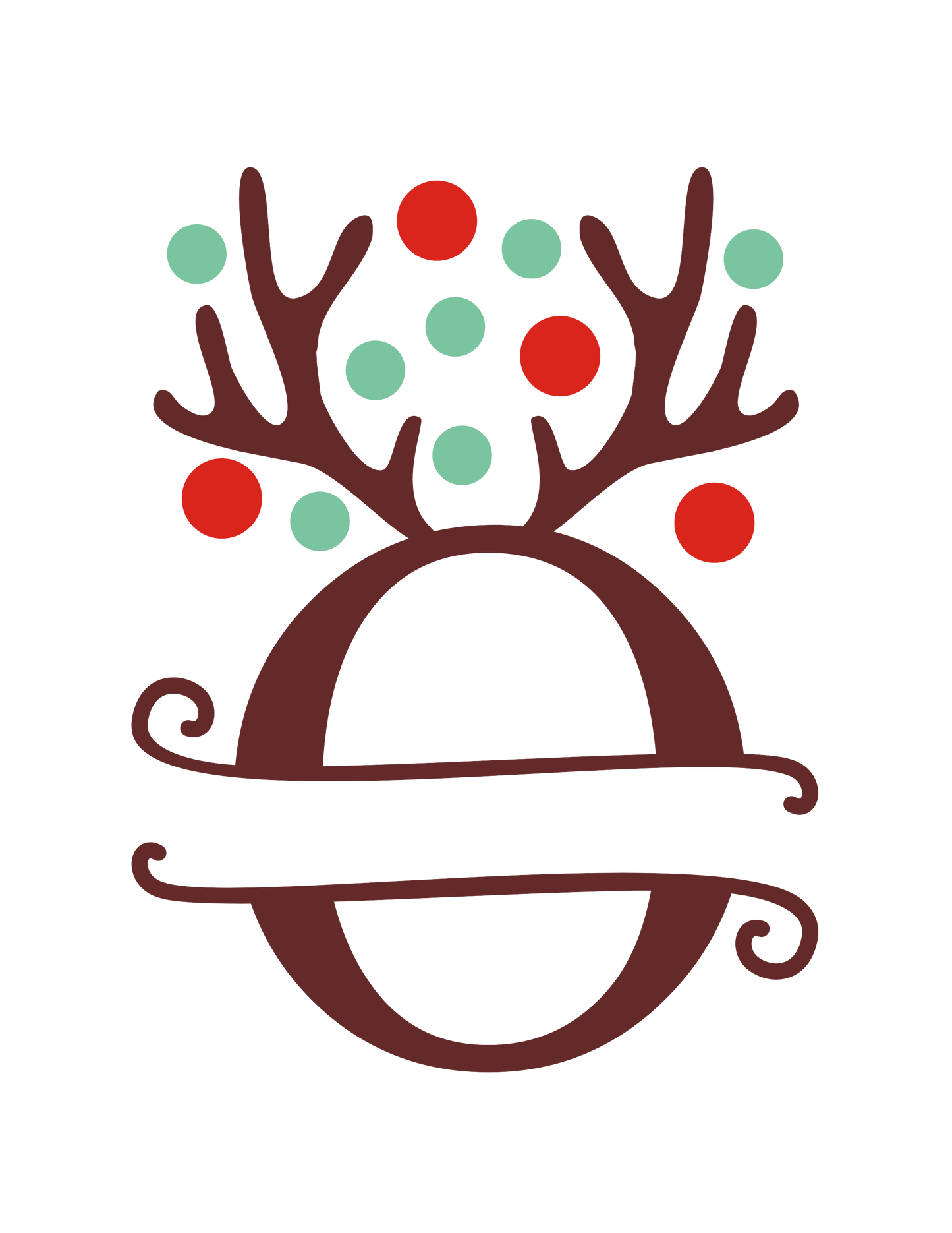 Christmas Monogram 15 oz Mug