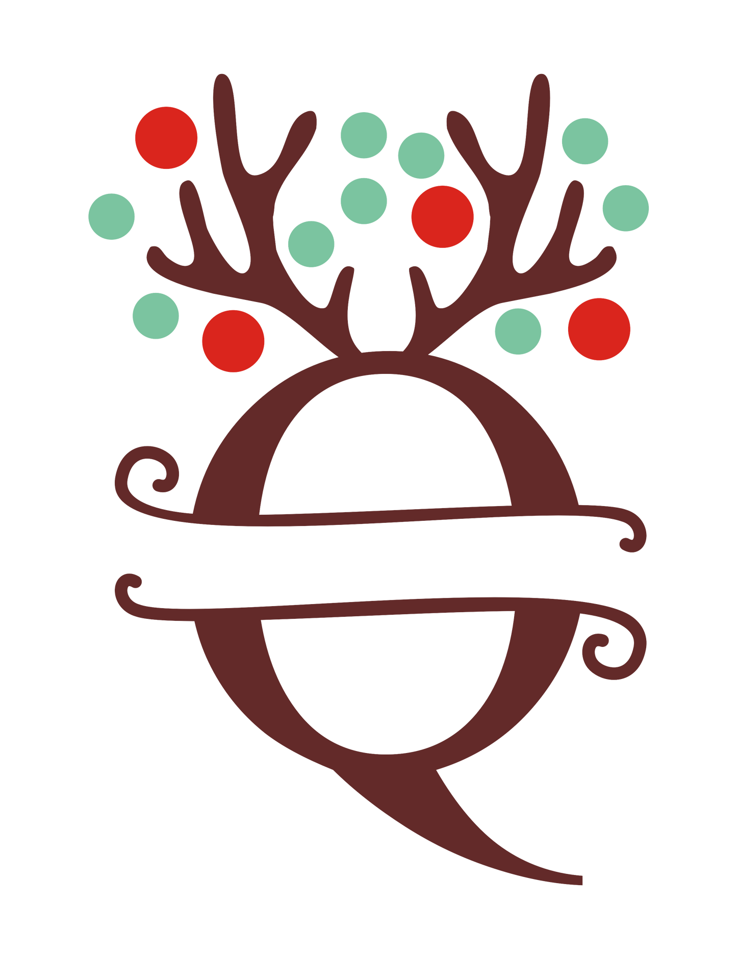 Christmas Monogram 15 oz Mug
