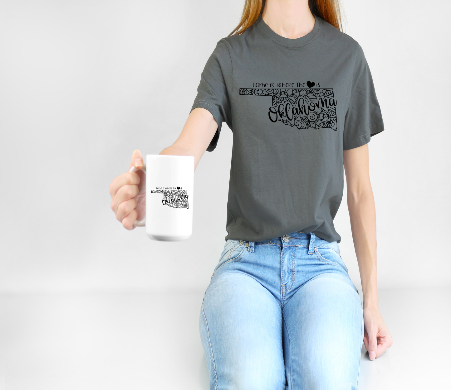 Home is where the heart is - personalized state t-shirt North Carolina - South Carolina