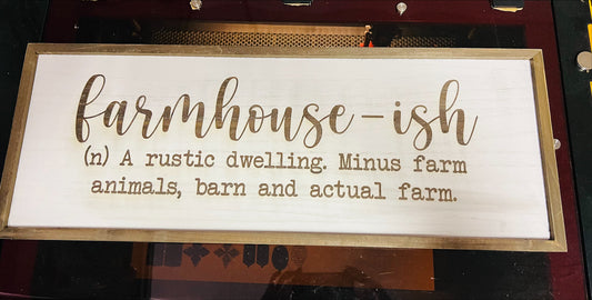 Farm-ish - farmhouse sign