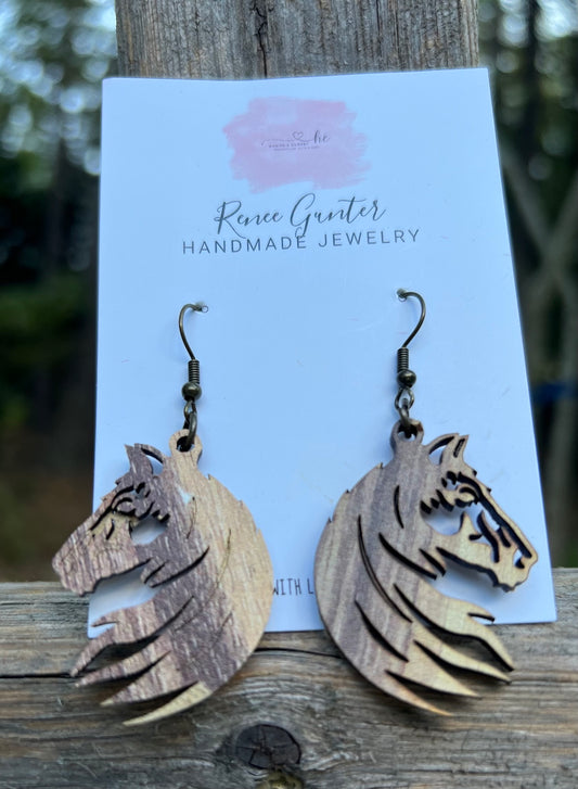 Handmade  Horse Earrings