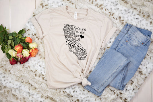 Home is where the heart is - personalized state t-shirt Alabama - Delaware