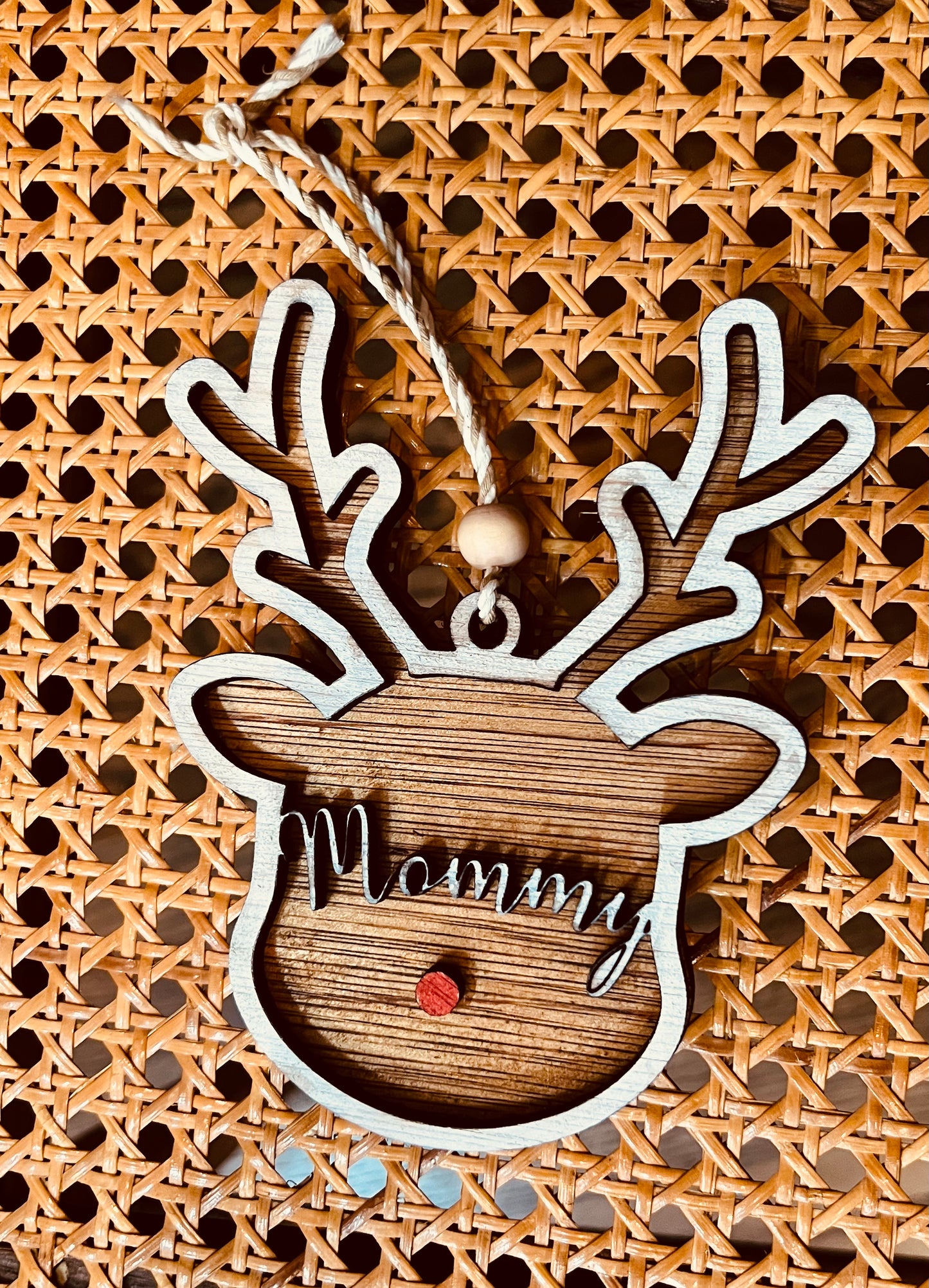 Personalized Reindeer Stocking Tag/Ornament